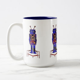 "De Robot" (450 ml) Tweekleurige mok