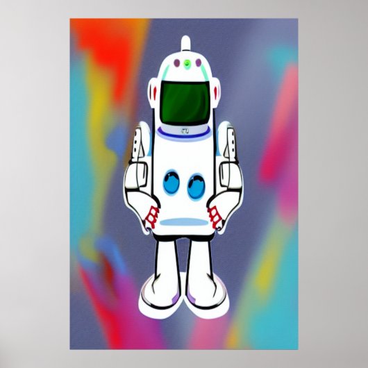De robot | AI Art Poster (Voorkant)