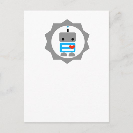 De Robot! Briefkaart (Voorkant)