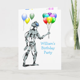 De Robot en het Verjaardagsfeest van de Ballonnen Kaart