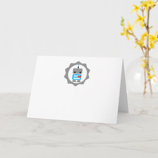 De Robot! Kaart (Gele Bloem)