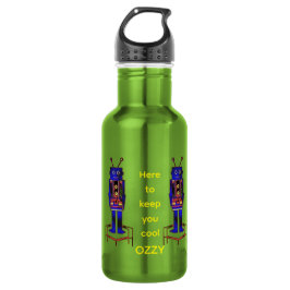 "De Robot" (Personaliseer Me) Waterfles