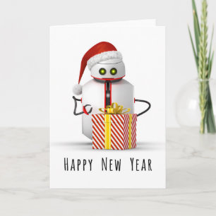 De Robot van Kerstmis Feestdagen Kaart