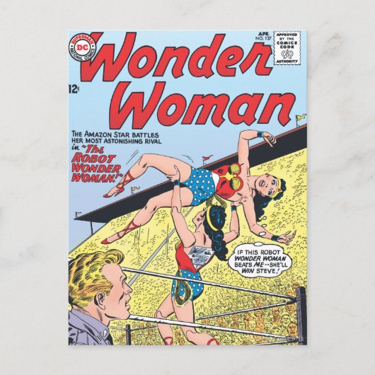 De Robot Wonder Woman Briefkaart (Voorkant)