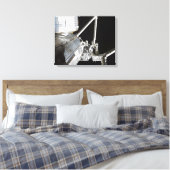 De robotarm van de Japanse Experiment Modu 2 Canvas Afdruk (Insitu (Slaapkamer))
