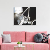 De robotarm van de Japanse Experiment Modu 2 Canvas Afdruk (Insitu (Woonkamer))
