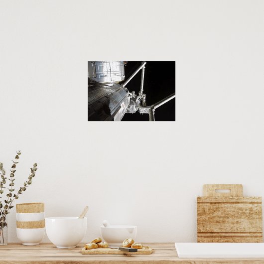 De robotarm van de Japanse Experiment Modu 2 Poster (Keuken)