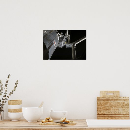 De robotarm van de Japanse Experiment Modu Poster (Keuken)