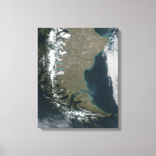 De robuuste, met sneeuwklemmen beklede Andes Canvas Afdruk