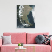 De robuuste, met sneeuwklemmen beklede Andes Canvas Afdruk (Insitu (Woonkamer))