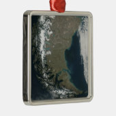 De robuuste, met sneeuwklemmen beklede Andes Metalen Ornament (Rechts)