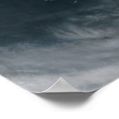 De robuuste, met sneeuwklemmen beklede Andes Poster (Hoek)