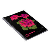 De 'Robyn Hannah' Stellar Pelargonium Pop Art Notitieboek (Rechterzijde)