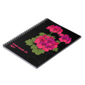 De 'Robyn Hannah' Stellar Pelargonium Pop Art Notitieboek (Linkerzijde)