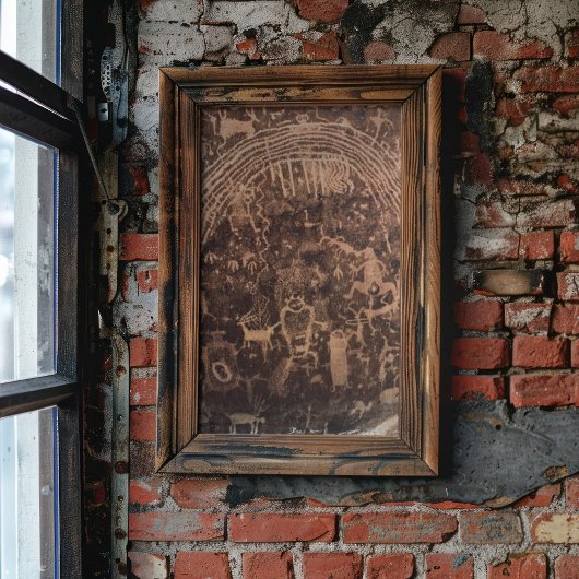 De Rochester Panel Pictograph Utah Poster