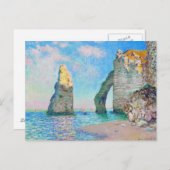 De Rock Needle en de Porte d'Aval Claude Monet Briefkaart (Voorkant / Achterkant)