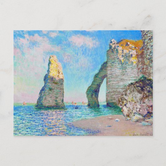 De Rock Needle en de Porte d'Aval Claude Monet Briefkaart (Voorkant)