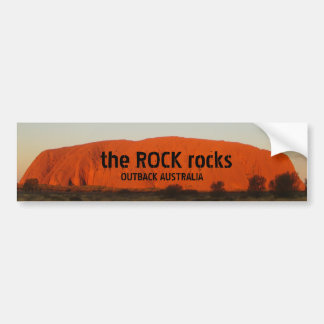 de ROCK-stenen, OUTBACK AUSTRALIË Bumpersticker