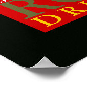 de rockdrummer poster (Hoek)