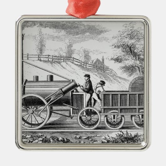 De "Rocket" Metalen Ornament (Voorkant)