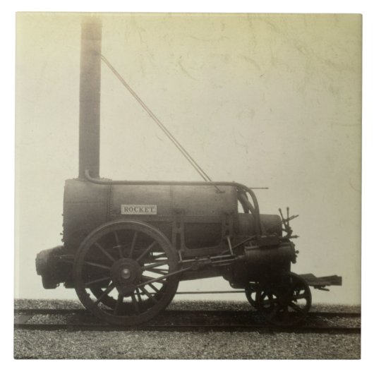 De 'Rocket', ontworpen door George Stephenson (178 Tegeltje (Voorkant)