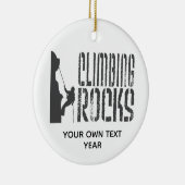 De Rocks Holiday personaliseren Keramisch Ornament (Rechts)