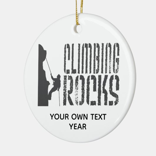 De Rocks Holiday personaliseren Keramisch Ornament (Links)