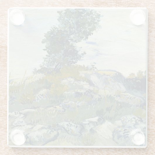De Rocks Vincent van Gogh Glazen Onderzetter (Achterkant)