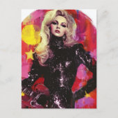 De rockster met blond haar briefkaart (Voorkant)