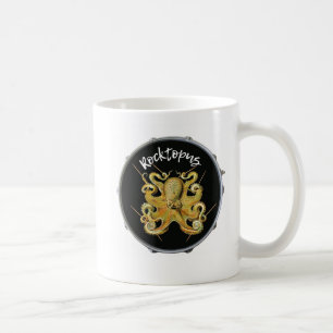 De Rocktopus Octopus Coffee-Mok van Drummer Koffiemok
