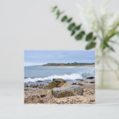 De Rocky Beaches van Montauk, Long Island, NY Briefkaart (Staand voorkant)