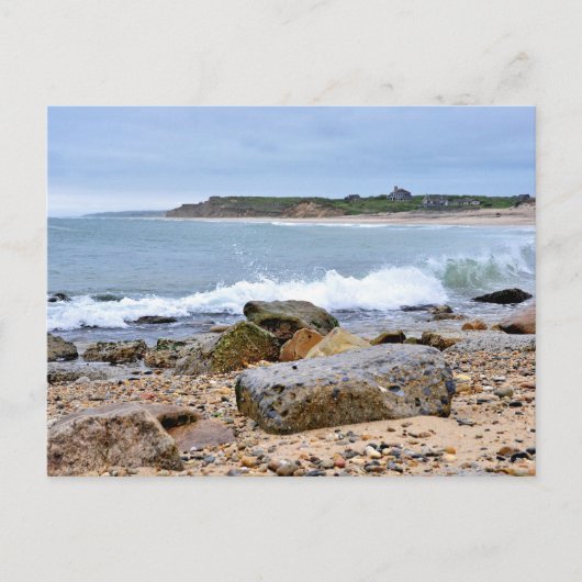 De Rocky Beaches van Montauk, Long Island, NY Briefkaart (Voorkant)