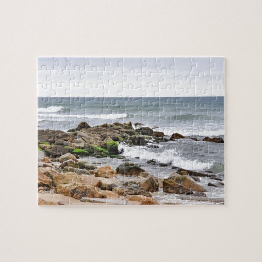 De Rocky Beaches van Montauk, Long Island, NY Legpuzzel (Horizontaal)