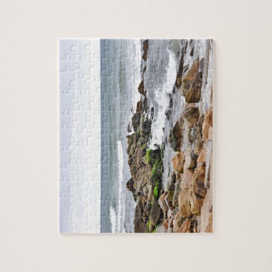 De Rocky Beaches van Montauk, Long Island, NY Legpuzzel (Verticaal)