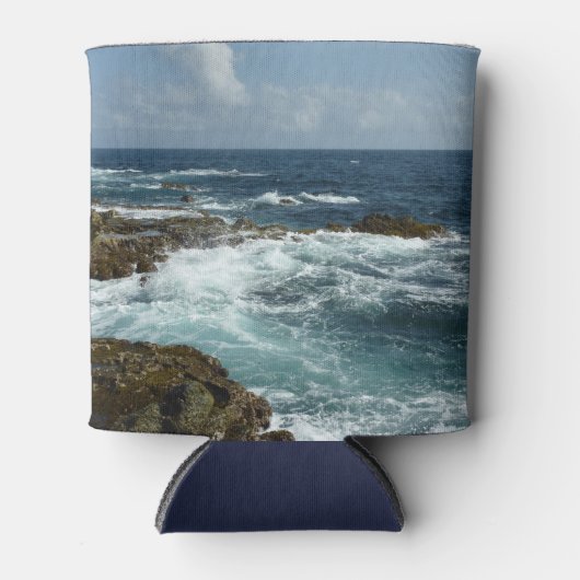 De Rocky Coast and Blue Ocean van Aruba Blikjeskoeler (Voorkant)