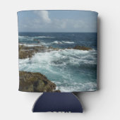 De Rocky Coast and Blue Ocean van Aruba Blikjeskoeler (Achterkant)