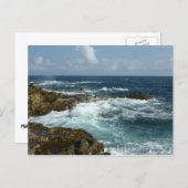 De Rocky Coast and Blue Ocean van Aruba Briefkaart (Voorkant / Achterkant)