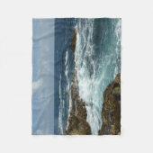 De Rocky Coast and Blue Ocean van Aruba Fleece Deken (Voorkant)