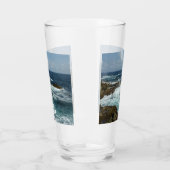 De Rocky Coast and Blue Ocean van Aruba Glas (Links)
