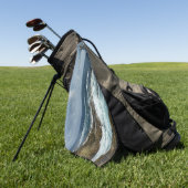 De Rocky Coast and Blue Ocean van Aruba Golfhanddoek (Groen)