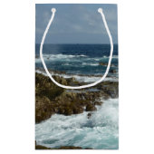 De Rocky Coast and Blue Ocean van Aruba Klein Cadeauzakje (Achterkant)