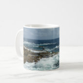 De Rocky Coast and Blue Ocean van Aruba Koffiemok (Voorkant links)