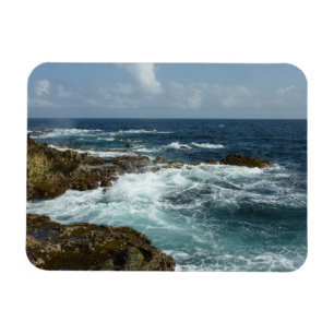 De Rocky Coast and Blue Ocean van Aruba Magneet