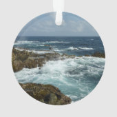 De Rocky Coast and Blue Ocean van Aruba Ornament (achterkant)