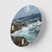 De Rocky Coast and Blue Ocean van Aruba Ronde Klok (Hoek)