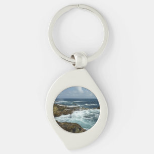 De Rocky Coast and Blue Ocean van Aruba Sleutelhanger