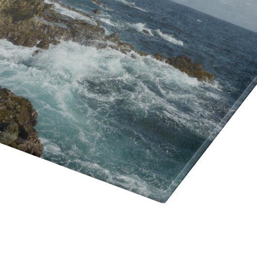 De Rocky Coast and Blue Ocean van Aruba Snijplank (Hoek)