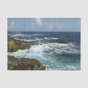 De Rocky Coast and Blue Ocean van Aruba Tissuepapier