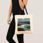 De Rocky Coast and Blue Ocean van Aruba Tote Bag (Voorkant (product))