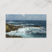 De Rocky Coast and Blue Ocean van Aruba Visitekaartje (Achterkant)